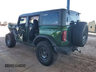 2024 Ford Bronco Everglades with VIN 1FMEE4HH4RLA00230, listed as a Copart auction lot 72600864 with Not provided miles and Salvage title. Bid and sale history available at DreamBid. Image 2.