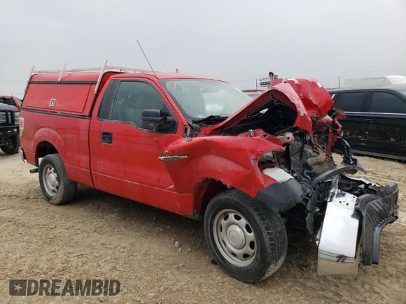2014 Ford F-150 XL with VIN 1FTMF1CM7EKF95865, listed as a Copart auction lot 72036883 with 120,755 mi miles and Salvage title. Bid and sale history available at DreamBid. Image 4.