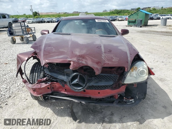 2009 Mercedes-Benz SLK 350 z VIN WDBWK58F49F209793, wystawiony jako Copart lot #58807035 z przebiegiem 58 005 mil mil oraz Szkoda całkowita • Salvage title. Historia ofert i sprzedaży dostępna na DreamBid. Obrazek 5.