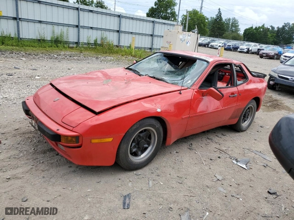 1994 Porsche 944 with VIN WP0AA0945EN454696, listed as a Copart auction lot 61697004 with NaN miles and Clean Title. Bid and sale history available at carsss.com. Image 1.