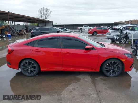 2021 Honda Civic Sport with VIN 2HGFC2F80MH502407, listed as a IAAI auction lot 41949825 with 65,661 mi miles and . Bid and sale history available at DreamBid. Image 13.
