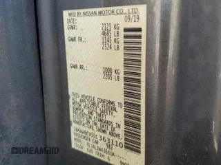 2020 Nissan Maxima SV with VIN 1N4AA6CV5LC363110, listed as a Copart auction lot 87853955 with 131,123 mi miles and Salvage Title. Bid and sale history available at carsss.com. Image 12.