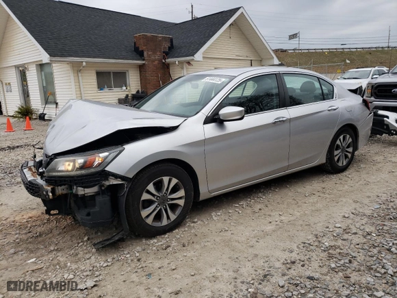 2013 Honda Accord Sdn LX with VIN 1HGCR2F30DA279550, listed as a Copart auction lot 51444125 with 143,218 mi miles and Salvage Title. Bid and sale history available at carsss.com. Image 1.