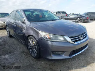 2014 Honda Accord Sedan Sport with VIN 1HGCR2F58EA274549, listed as a IAAI auction lot 41917981 with 141,335 mi miles. Bid and sale history available at carsss.com. Image 1.