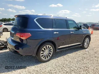 2015 Infiniti QX80 z VIN JN8AZ2NE5F9087834, wystawiony jako Copart lot #60919505 z przebiegiem 42 526 mil mil oraz Szkoda całkowita • Salvage title. Historia ofert i sprzedaży dostępna na DreamBid. Obrazek 3.