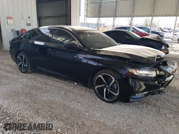 2019 Honda Accord Sedan Sport 1.5T with VIN 1HGCV1F32KA177413, listed as a Copart auction lot 49174125 with 127,784 mi miles and Salvage Title. Bid and sale history available at carsss.com. Image 4.