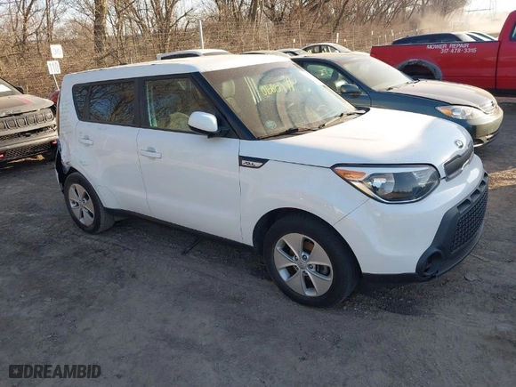 2016 Kia Soul with VIN KNDJN2A22G7362222, listed as a IAAI auction lot 41768610 with NaN miles. Bid and sale history available at carsss.com. Image 1.