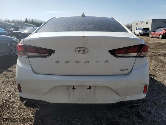 2019 Hyundai Sonata Sport with VIN 5NPE34AF3KH747637, listed as a Copart auction lot 48707865 with 189,257 mi miles and Salvage Title. Bid and sale history available at carsss.com. Image 6.