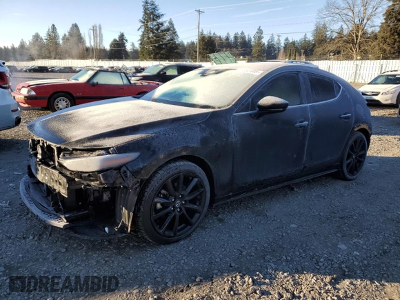 2022 Mazda Mazda3 Hatchback Premium with VIN JM1BPBML0N1519877, listed as a Copart auction lot 41886985 with 27,528 mi miles and Salvage Title. Bid and sale history available at carsss.com. Image 1.
