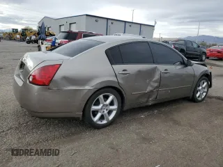 2006 Nissan Maxima 3.5 SL with VIN 1N4BA41E96C800624, listed as a Copart auction lot 48940255 with 0 mi miles and Salvage Title. Bid and sale history available at carsss.com. Image 3.