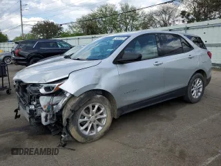 2019 Chevrolet Equinox LS with VIN 3GNAXHEV7KS641359, listed as a Copart auction lot 54582525 with 124,401 mi miles and Clean Title. Bid and sale history available at carsss.com. Image 1.