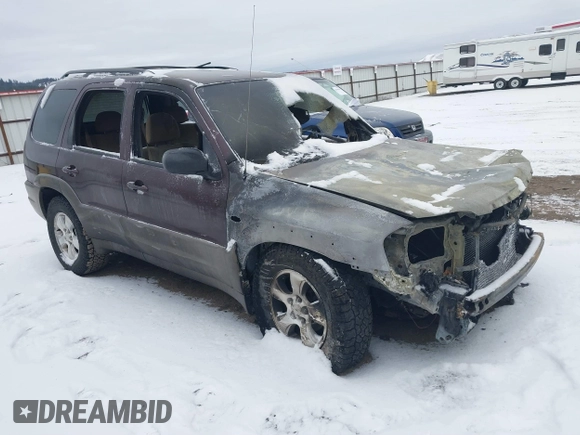 2002 Mazda Tribute LX with VIN 4F2CU08172KM16293, listed as a IAAI auction lot 41496093 with Not Provided miles and . Bid and sale history available at carsss.com. Image 1.