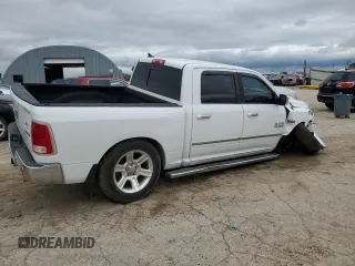 2014 Ram 1500 Longhorn Limited with VIN 1C6RR7PTXES440154, listed as a Copart auction lot 58481385 with 201,511 mi miles and Salvage title. Bid and sale history available at DreamBid. Image 3.