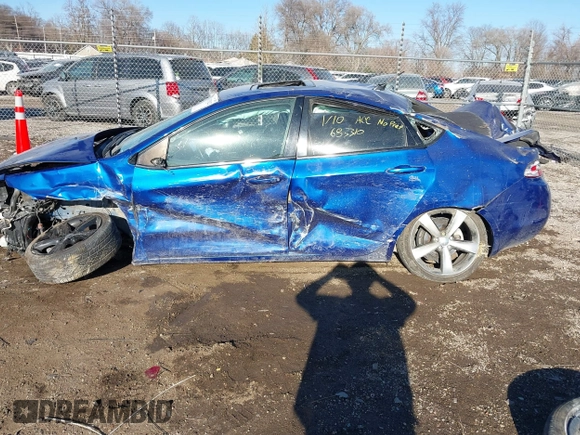 2014 Dodge Dart GT with VIN 1C3CDFEB4ED683310, listed as a IAAI auction lot 41370122 with 81,008 mi miles. Bid and sale history available at carsss.com. Image 15.