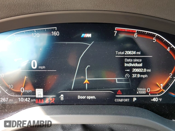 2021 BMW X4 xDrive30i with VIN 5UX2V1C01M9G47277, listed as a Copart auction lot 66909743 with 20,634 mi miles. Bid and sale history available at carsss.com. Image 9.