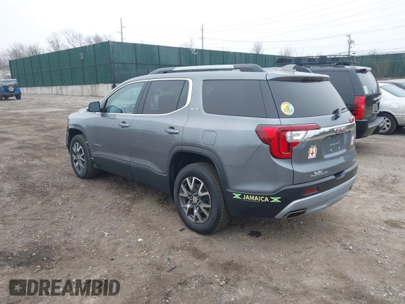 2021 GMC Acadia SLE with VIN 1GKKNRLS7MZ108794, listed as a IAAI auction lot 41873055 with 48,374 mi miles. Bid and sale history available at carsss.com. Image 3.
