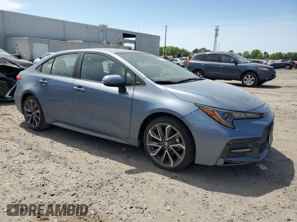 2022 Toyota Corolla SE with VIN 5YFS4MCE4NP110638, listed as a Copart auction lot 53544485 with 22,905 mi miles and Salvage Title. Bid and sale history available at DreamBid. Image 4.