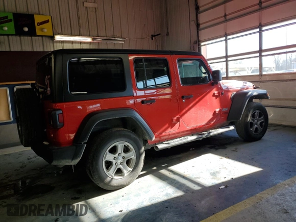 2021 Jeep Wrangler Unlimited Sport Altitude with VIN 1C4HJXDN3MW645713, listed as a Copart auction lot 86292884 with 58,072 mi miles and Salvage title. Bid and sale history available at DreamBid. Image 3.