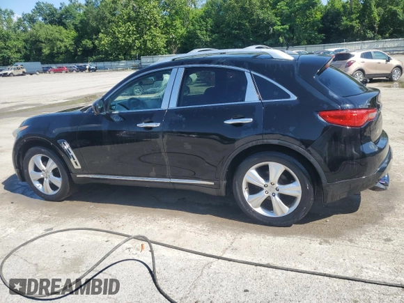 2011 Infiniti FX with VIN JN8AS1MW1BM732530, listed as a Copart auction lot 62831625 with 172,140 mi miles and Salvage title. Bid and sale history available at DreamBid. Image 2.