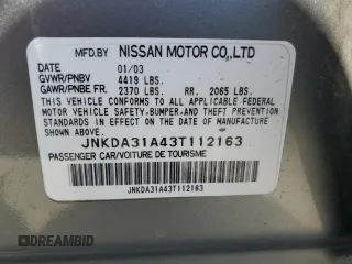 2003 Infiniti I35 Luxury with VIN JNKDA31A43T112163, listed as a Copart auction lot 60521674 with 90,569 mi miles and Salvage Title. Bid and sale history available at carsss.com. Image 12.