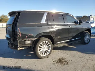 2021 Cadillac Escalade RWD Premium Luxury with VIN 1GYS3BKL9MR465911, listed as a Copart auction lot 76889764 with 19,446 mi miles and Salvage Title. Bid and sale history available at carsss.com. Image 3.