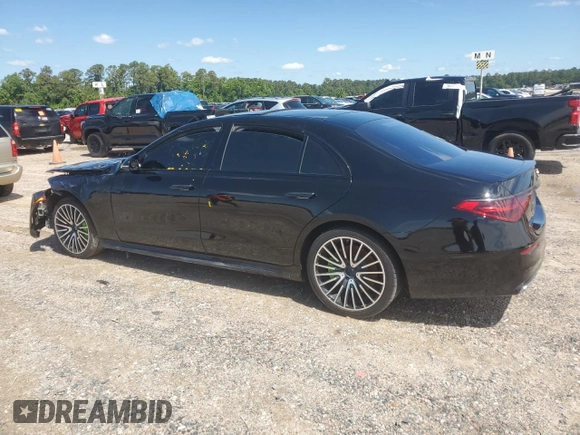 2023 Mercedes-Benz S 500 with VIN W1K6G6DBXPA208546, listed as a Copart auction lot 55488395 with Not Provided miles and Non Repairable. Bid and sale history available at DreamBid. Image 2.