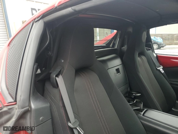 2017 Mazda MX-5 Miata RF Club with VIN JM1NDAL78H0109407, listed as a Copart auction lot 53161575 with 27,968 mi miles and Salvage Title. Bid and sale history available at carsss.com. Image 10.