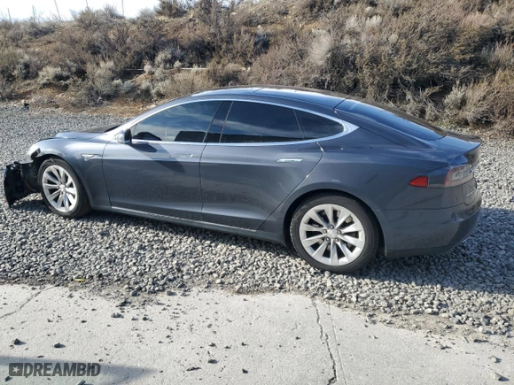 2016 Tesla Model S 90D with VIN 5YJSA1E22GF134784, listed as a Copart auction lot 47415305 with 111,174 mi miles and Salvage Title. Bid and sale history available at carsss.com. Image 2.