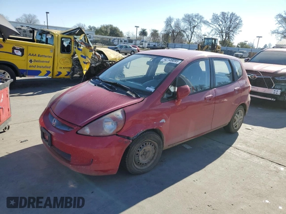 2008 Honda Fit with VIN JHMGD37448S041419, listed as a Copart auction lot 42149095 with 195,311 mi miles and Salvage Title. Bid and sale history available at carsss.com. Image 1.