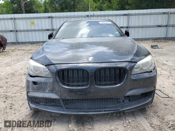 2014 BMW 7 Series 740Li with VIN WBAYE4C53ED137952, listed as a Copart auction lot 62829515 with 151,160 mi miles and Salvage title. Bid and sale history available at DreamBid. Image 5.