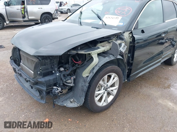 2023 Audi Q3 S line Premium with VIN WA1DECF37P1037177, listed as a IAAI auction lot 42124532 with 45,953 mi miles and . Bid and sale history available at DreamBid. Image 6.