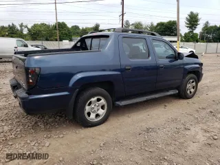 2010 Honda Ridgeline RT with VIN 5FPYK1F25AB004907, listed as a Copart auction lot 56617553 with 252,049 mi miles and Salvage Title. Bid and sale history available at carsss.com. Image 3.