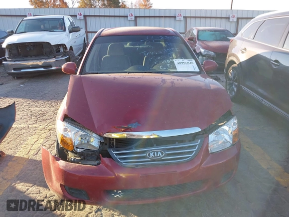 2008 Kia Spectra EX with VIN KNAFE121685532856, listed as a IAAI auction lot 40996849 with 153,194 mi miles. Bid and sale history available at carsss.com. Image 11.