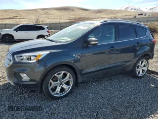 2019 Ford Escape Titanium with VIN 1FMCU9J95KUA32579, listed as a Copart auction lot 47264785 with 52,778 mi miles and Salvage Title. Bid and sale history available at carsss.com. Image 1.