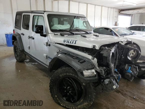 2023 Jeep Wrangler z VIN 1C4JJXN64PW630179, wystawiony jako Copart lot #44457744 z przebiegiem 27 905 mil mil oraz Czysty tytuł • Clean title. Historia ofert i sprzedaży dostępna na DreamBid. Obrazek 4.