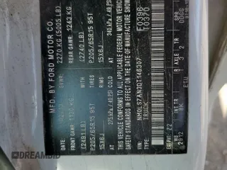 2013 Ford Transit Connect XL z VIN NM0LS7AN3DT146307, wystawiony jako Copart lot #62380815 z przebiegiem Nie podano mil oraz Szkoda całkowita • Salvage title. Historia ofert i sprzedaży dostępna na DreamBid. Obrazek 13.