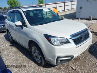 2018 Subaru Forester Touring with VIN JF2SJAWC3JH532103, listed as a IAAI auction lot 42436358 with 92,711 mi miles and . Bid and sale history available at DreamBid. Image 1.