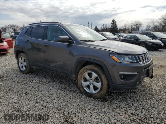 2017 Jeep Compass Latitude with VIN 3C4NJDBB8HT628069, listed as a Copart auction lot 48060445 with 85,991 mi miles and Salvage Title. Bid and sale history available at carsss.com. Image 4.