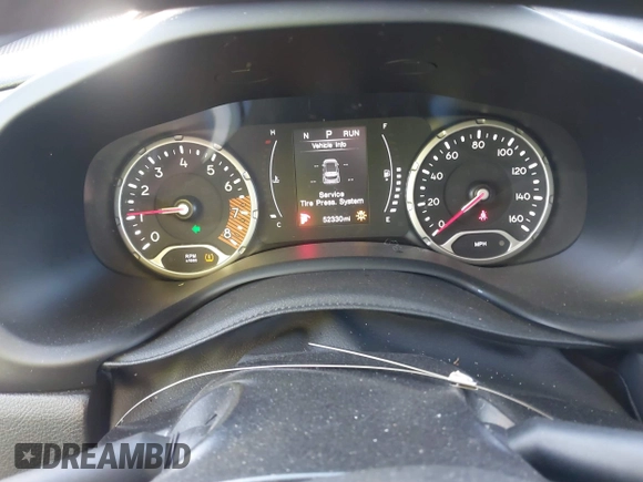 2020 Jeep Renegade Sport with VIN ZACNJAAB3LPL97434, listed as a IAAI auction lot 40990659 with 52,330 mi miles and . Bid and sale history available at carsss.com. Image 7.