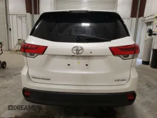 2019 Toyota Highlander LE with VIN 5TDBZRFH7KS737812, listed as a Copart auction lot 42648664 with 42,251 mi miles and Non repairable. Bid and sale history available at DreamBid. Image 6.