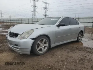 2003 Infiniti G35 w/Leather with VIN JNKCV51E83M313816, listed as a Copart auction lot 51789595 with 197,615 mi miles and Salvage Title. Bid and sale history available at DreamBid. Image 1.