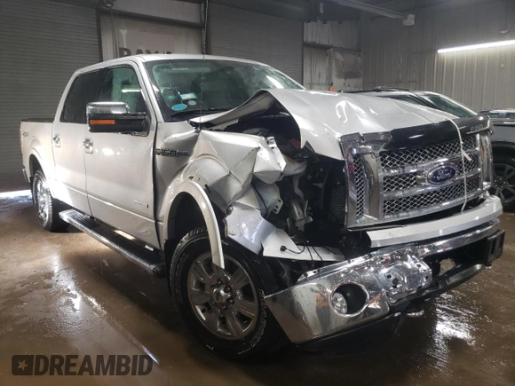2012 Ford F-150 XL with VIN 1FTFW1ET3CFA54573, listed as a Copart auction lot 48142455 with 92,821 mi miles and Salvage Title. Bid and sale history available at carsss.com. Image 4.