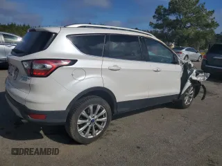 2018 Ford Escape Titanium with VIN 1FMCU0J9XJUA07221, listed as a Copart auction lot 43758165 with 68,805 mi miles and Salvage title. Bid and sale history available at DreamBid. Image 3.