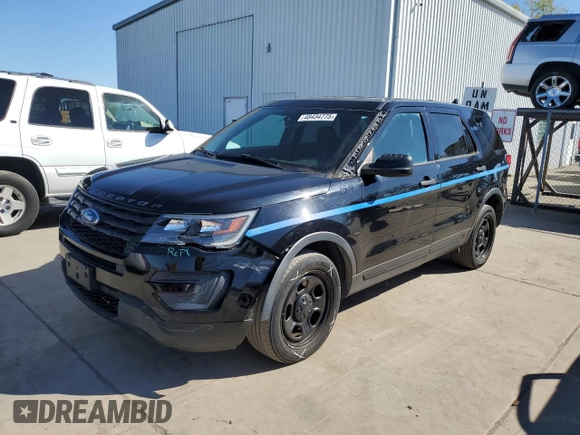 2017 Ford Police Interceptor Utility с VIN 1FM5K8AT5HGD25829, выставлен на аукционе Copart как лот 48434775 с пробегом 97 005 миль миль и Чистый • Clean title. История ставок и продаж доступна на DreamBid. Изображение 1.