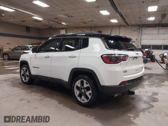 2021 Jeep Compass Limited with VIN 3C4NJCCB0MT576990, listed as a IAAI auction lot 41710809 with 77,903 mi miles. Bid and sale history available at carsss.com. Image 3.
