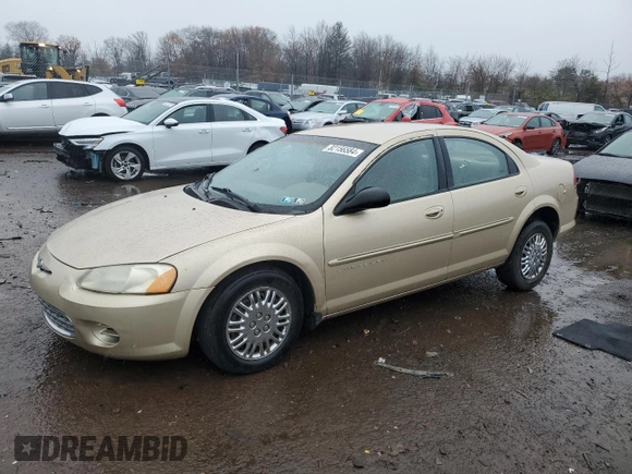 2001 Chrysler Sebring with VIN 1C3EL46U21N529263, listed as a Copart auction lot 82156584 with 57,895 mi miles and Clean Title. Bid and sale history available at DreamBid. Image 1.