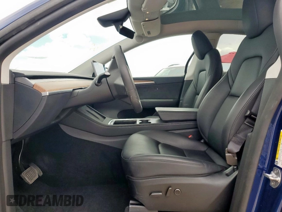 2024 Tesla Model Y Long Range with VIN 7SAYGDEE2RF986014, listed as a Copart auction lot 55791145 with 12,344 mi miles and Salvage title. Bid and sale history available at DreamBid. Image 7.
