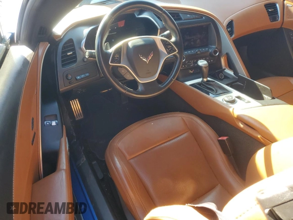 2014 Chevrolet Corvette Z51 3LT with VIN 1G1YM2D71E5129832, listed as a Copart auction lot 42787075 with 68,404 mi miles and Salvage title. Bid and sale history available at DreamBid. Image 8.