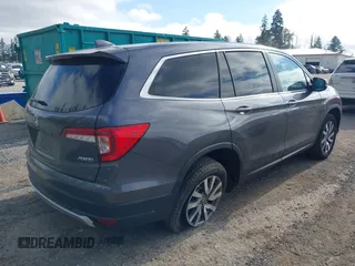 2019 Honda Pilot EX-L with VIN 5FNYF6H52KB035504, listed as a IAAI auction lot 42642735 with 54,736 mi miles and . Bid and sale history available at DreamBid. Image 4.