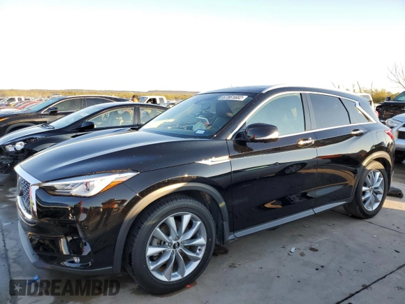 2019 Infiniti QX50 LUXE with VIN 3PCAJ5M35KF127690, listed as a Copart auction lot 67561682 with 27,974 mi miles. Bid and sale history available at carsss.com. Image 1.